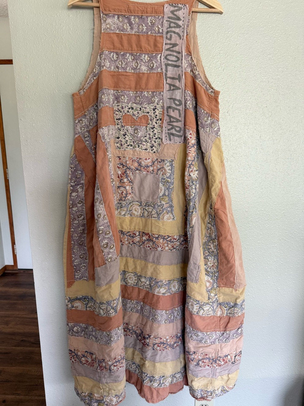 Magnolia Pearl Quiltwork Layla Tank Dress O/S💖NEW WITH TAGS💖BOHO💖Lined Cotton - Picture 6 of 12